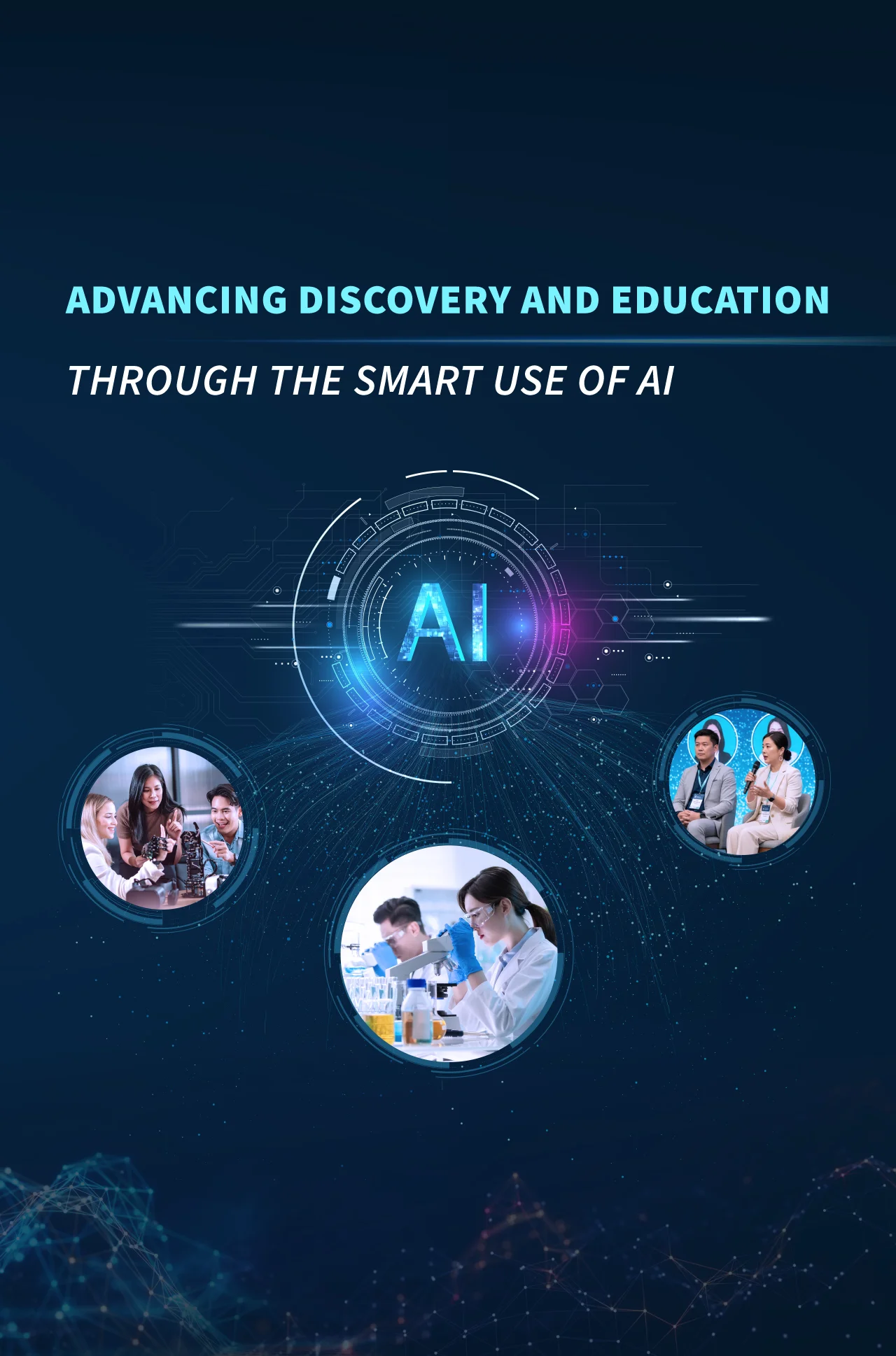 Advance discovery and education through the smart use of AI